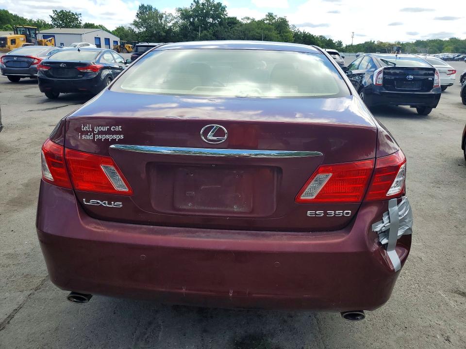 2007 Lexus Es 350 VIN JTHBJ46G072072041 COPART salvage auction — REAR END, NJ - CERTIFICATE OF TITLE, sold $800 on 2026-07-14 (photo 6)