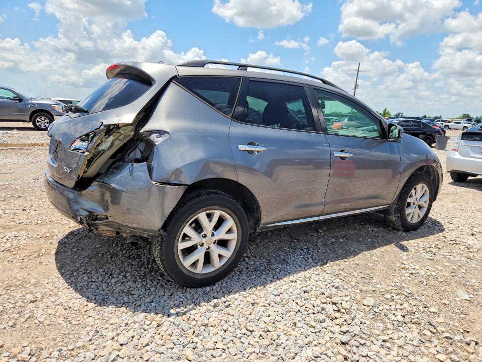 2013 Nissan Murano VIN JN8AZ1MU0DW202521 COPART salvage auction — REAR END, Tx - Salvage Vehicle Title, sold $325 on 2026-07-23 (photo 3)