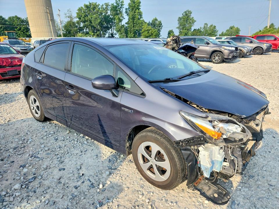 2013 Toyota Prius VIN JTDKN3DU2D1707626 COPART salvage auction — FRONT END, Mi - Certificate Of Title, sold $300 on 2026-07-30 (photo 4)