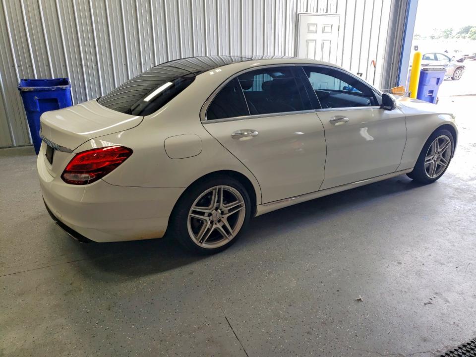 2016 Mercedes-benz C-klasse VIN WDDWF4JB1GR141266 COPART salvage auction — MECHANICAL, Nc - Dealer Only Clean Title, sold $1,750 on 2026-08-06 (photo 3)