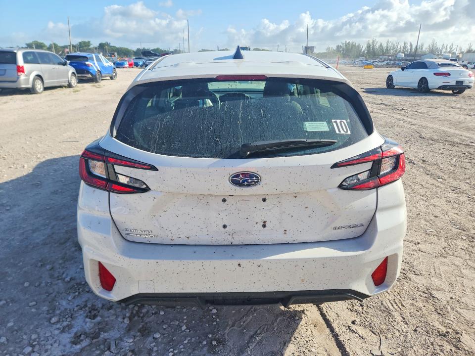 2025 Subaru Impreza VIN JF1GUABC8S8319737 COPART salvage auction — FRONT END, Fl - Certificate Of Destruction, sold $3,550 on 2026-07-21 (photo 6)