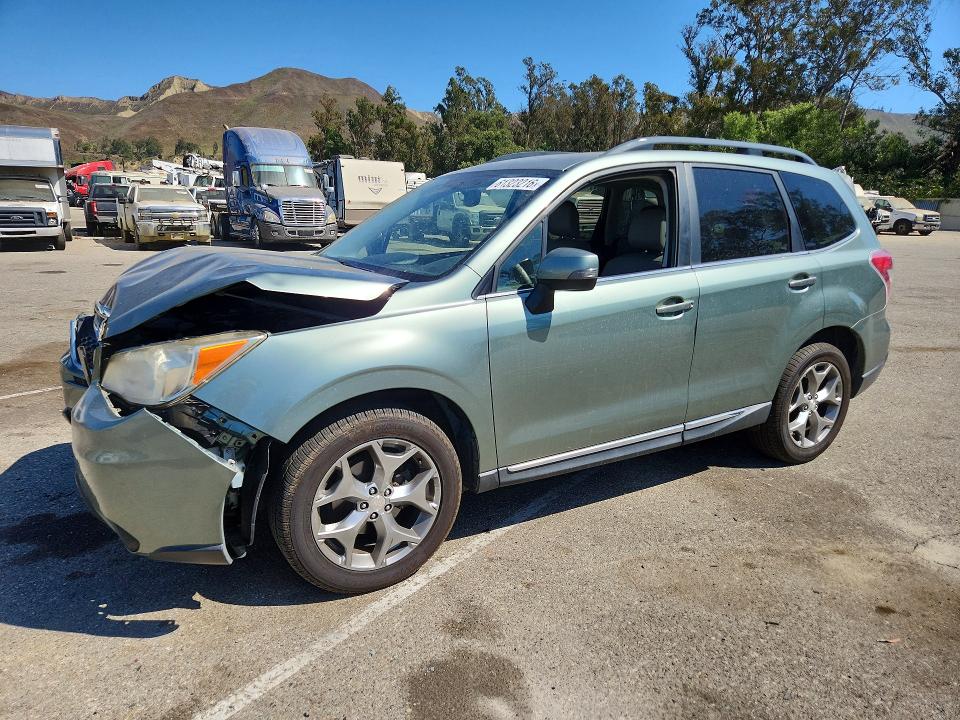 2015 Subaru Forester VIN JF2SJAUC5FH534882 COPART salvage auction — FRONT END, CA - SALVAGE CERTIFICATE, sold $300 on 2026-07-28 (photo 1)