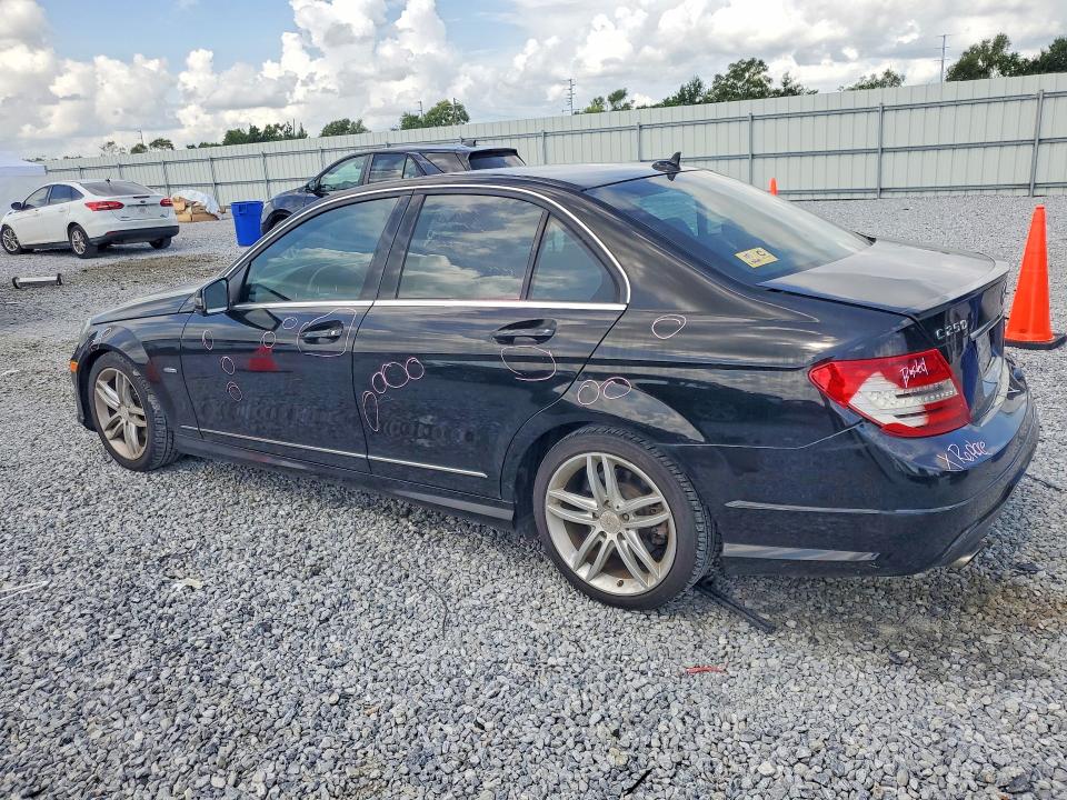 2012 Mercedes-benz VIN WDDGF4HB4CA623264 COPART salvage auction — REAR END, La - Cert Of Title-Salvage, sold $1,000 on 2026-08-03 (photo 2)