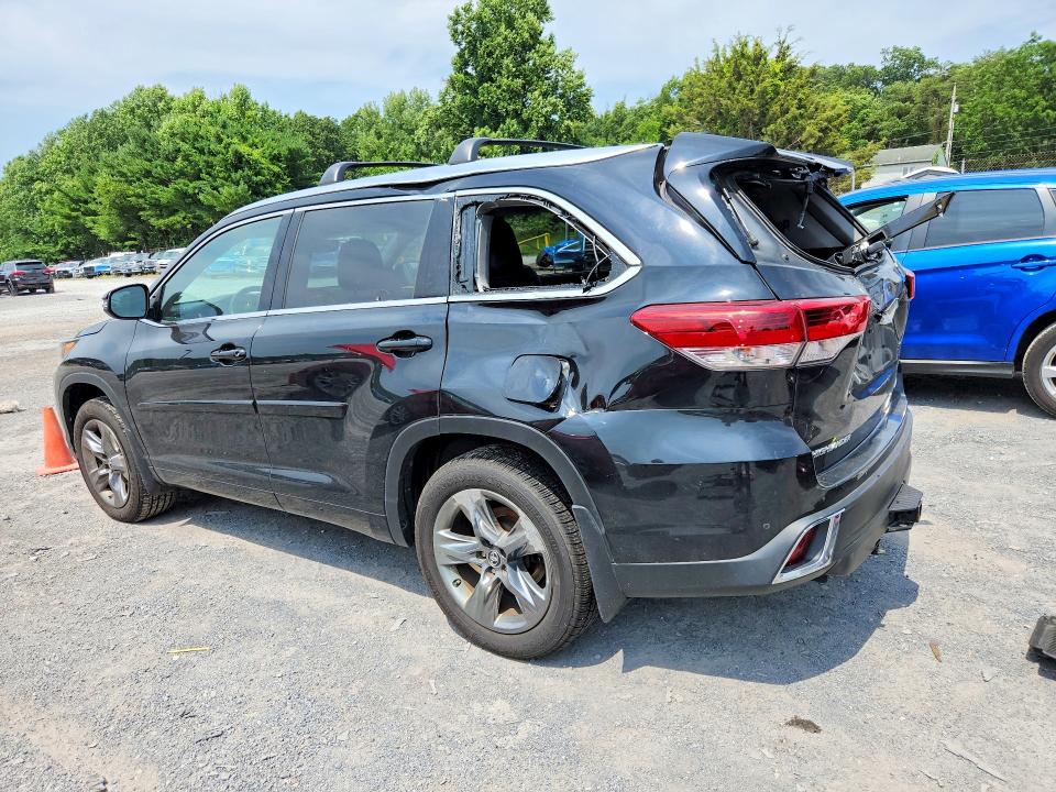 2019 Toyota Highlander VIN 5TDDZRFH8KS727511 COPART salvage auction — REAR END, PA - CERTIFICATE OF SALVAGE, sold $11,500 on 2026-07-23 (photo 2)