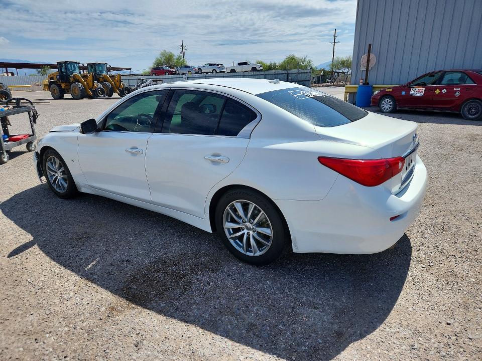 2015 Infiniti Q50 VIN JN1BV7AP5FM331496 COPART salvage auction — FRONT END, Az - Cert Of Title - Salvage, sold $3,200 on 2026-07-31 (photo 2)