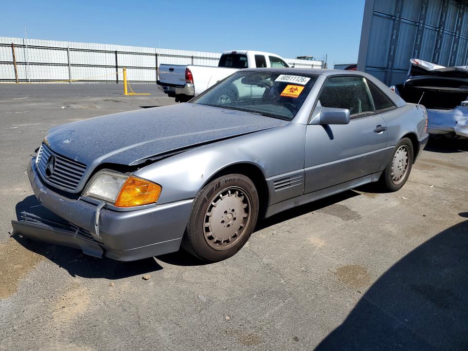 1990 Mercedes-benz Sl-klasse VIN WDBFA66E7LF011557 COPART salvage auction — FRONT END, Ca - Salvage Certificate, sold $2,300 on 2026-07-30 (photo 1)