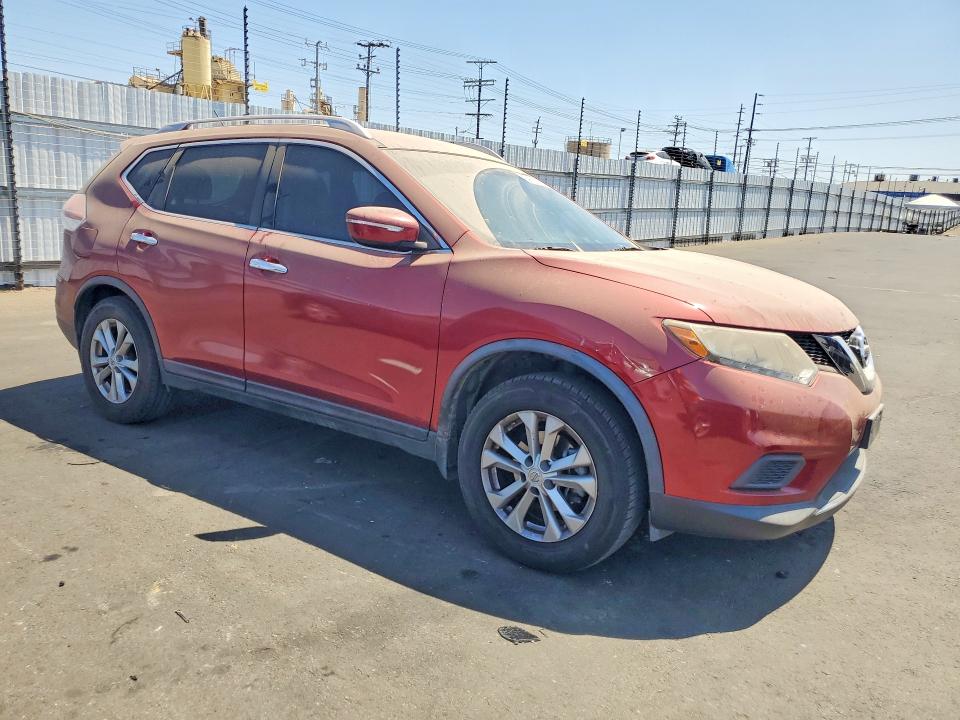 2015 Nissan Rogue VIN KNMAT2MT9FP511086 COPART salvage auction — REAR END, Ca - Salvage Certificate, sold $1,650 on 2026-07-13 (photo 4)
