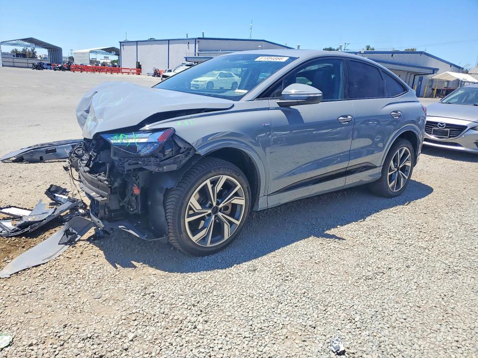 2024 Audi Q4 e-tron sportback VIN WA122BFZ7RP024802 — COPART salvage auction photo