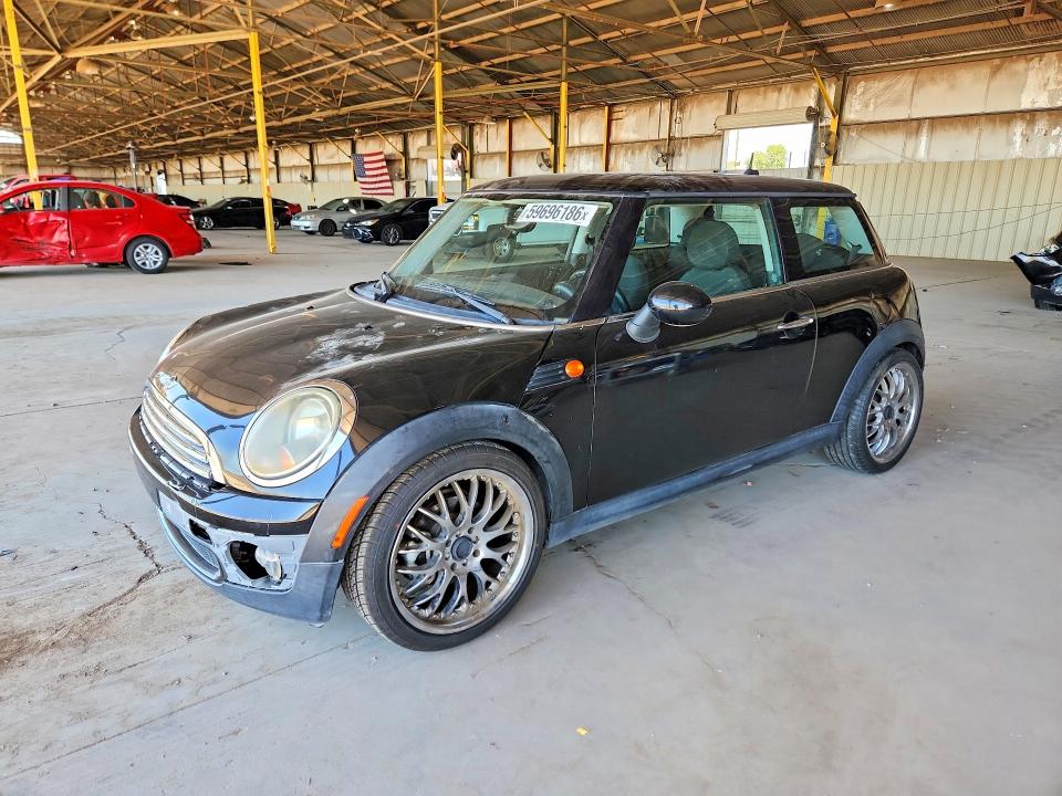 2010 Mini Cooper VIN WMWMF3C51ATZ61308 COPART salvage auction — FRONT END, AZ - CERT OF TITLE-RESTORED SALVAGE, sold $700 on 2026-07-13 (photo 1)