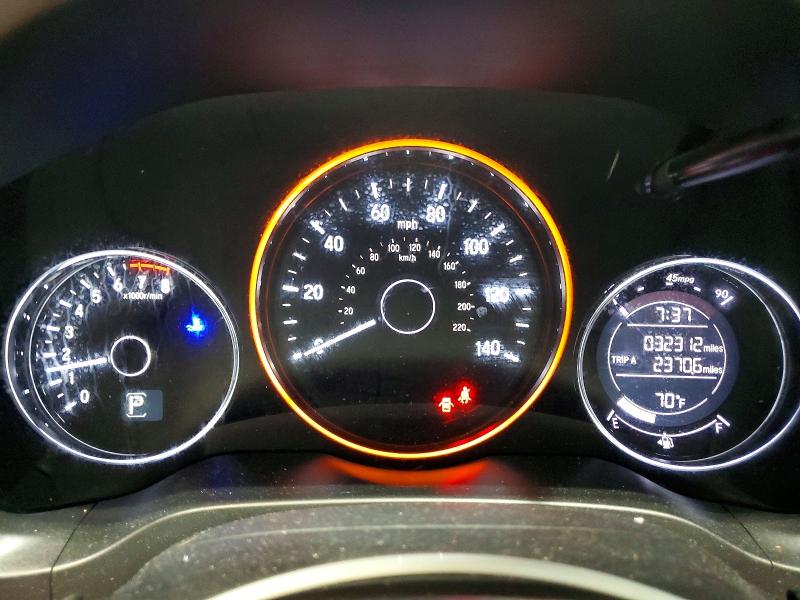 2021 Honda Hr-v VIN 3CZRU6H17MM727113 COPART salvage auction — FRONT END, Ny - Mv-907A Salvage Certificate, sold $7,100 on 2026-08-19 (photo 9)