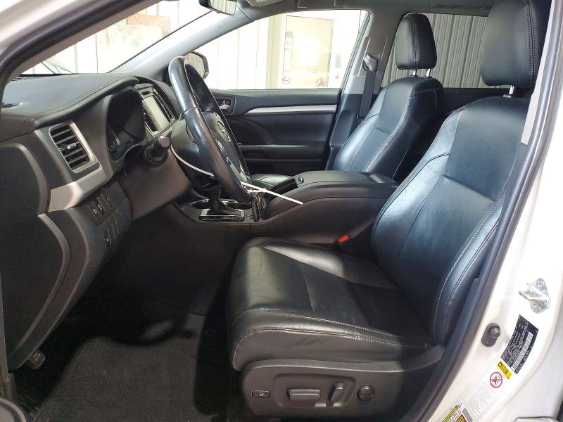2019 Toyota Highlander VIN 5TDJZRFH6KS598302 COPART salvage auction — FRONT END, Pa - Cert Of Title, sold $3,850 on 2026-07-23 (photo 7)