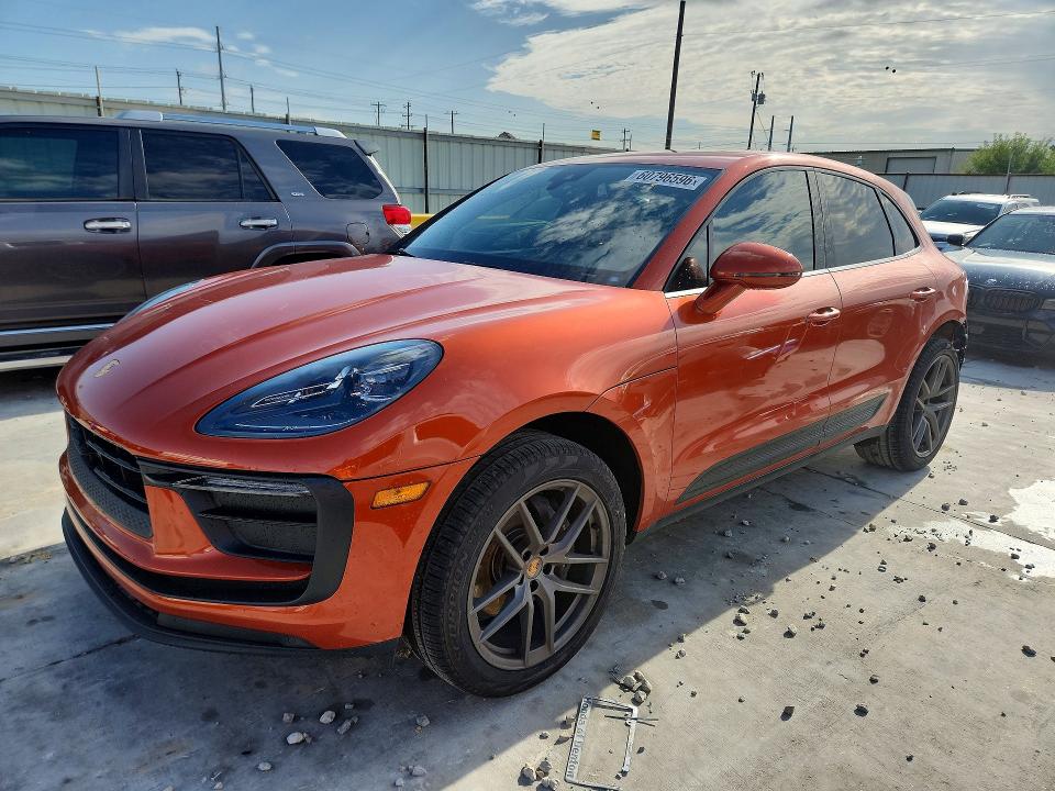 2023 Porsche Macan VIN WP1AA2A52PLB00938 COPART salvage auction — REAR END, Tx - Salvage Vehicle Title, sold $27,000 on 2026-09-11 (photo 1)