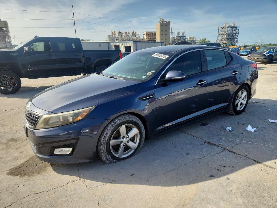 2015 Kia Optima VIN 5XXGM4A70FG373598 COPART salvage auction — VANDALISM, La - Cert Of Title-Salvage, sold $70 on 2026-07-29 (photo 1)