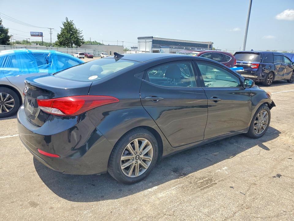 2014 Hyundai Elantra VIN KMHDH4AE8EU171893 COPART salvage auction — FRONT END, Oh - Cert Of Title-Salvage, sold $625 on 2026-07-10 (photo 3)