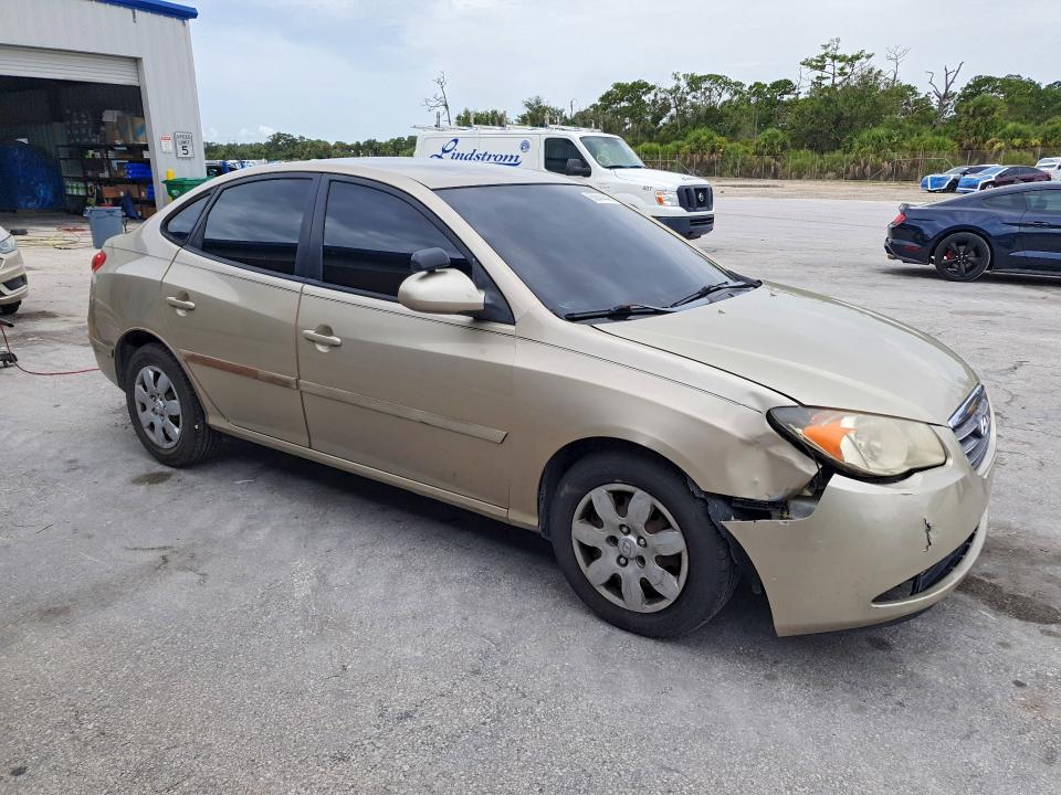 2007 Hyundai Elantra VIN KMHDU46D47U223745 COPART salvage auction — FRONT END, FL - CERT OF TITLE SLVG REBUILDABLE, sold $450 on 2026-07-22 (photo 4)