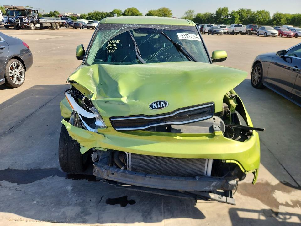 2019 Kia Soul VIN KNDJP3A57K7911853 COPART salvage auction — FRONT END, TX - SALVAGE VEHICLE TITLE (P), sold $1,600 on 2026-07-27 (photo 5)