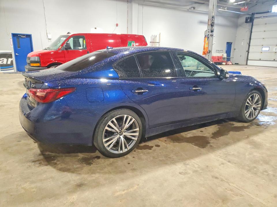 2023 Infiniti Q50 VIN JN1EV7CR9PM542956 COPART salvage auction — FRONT END, NS - CERT OF REGISTRATION, sold $275 on 2026-07-23 (photo 3)