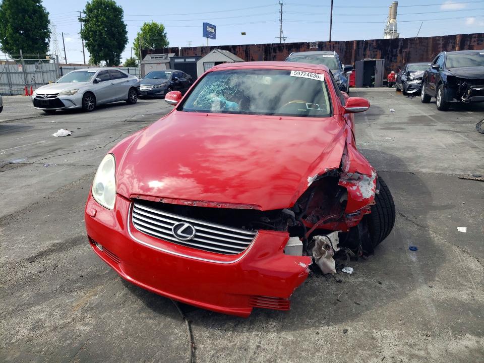 2004 Lexus Sc 430 VIN JTHFN48Y340053664 COPART salvage auction — UNDERCARRIAGE, CA - SALVAGE CERTIFICATE, sold $1,100 on 2026-07-29 (photo 5)