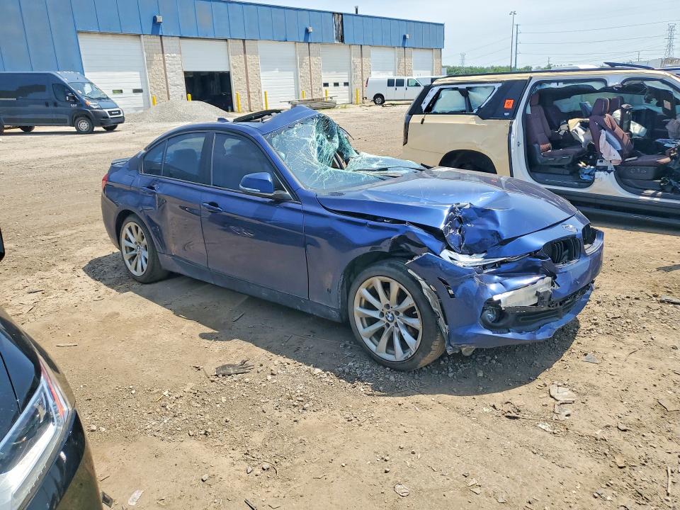 2018 BMW 3er VIN WBA8A3C53JA488331 COPART salvage auction — FRONT END, Mi - Certificate Of Title, sold $325 on 2026-07-17 (photo 4)