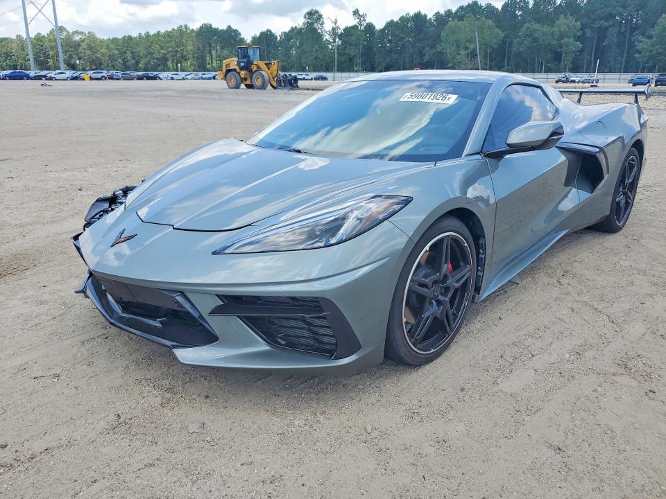 2022 Chevrolet Corvette VIN 1G1YB3D48N5114245 COPART salvage auction — FRONT END, La - Cert Of Title-Salvage, sold $37,750 on 2026-07-07 (photo 1)