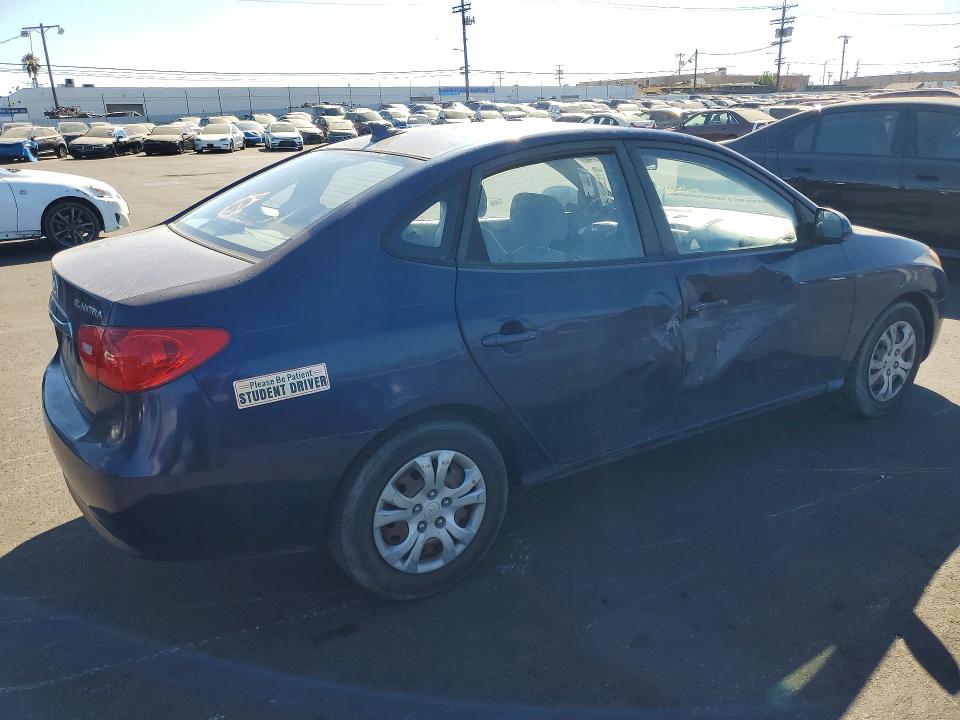 2010 Hyundai Elantra VIN KMHDU4AD2AU157985 COPART salvage auction — SIDE, CA - SALVAGE CERTIFICATE, sold $725 on 2026-07-29 (photo 3)