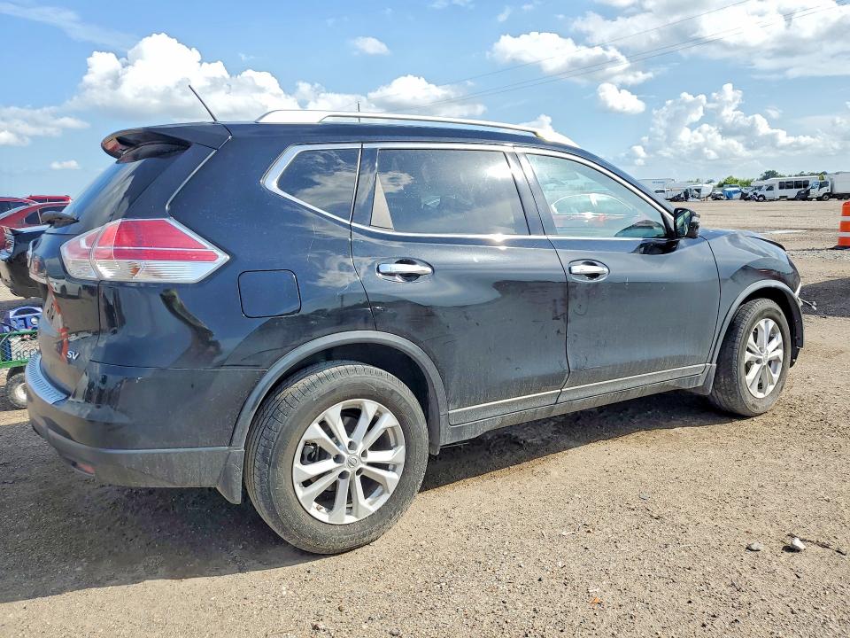 2015 Nissan Rogue VIN KNMAT2MT7FP524791 COPART salvage auction — FRONT END, TX - SALVAGE VEHICLE TITLE (P), sold $100 on 2026-07-16 (photo 3)