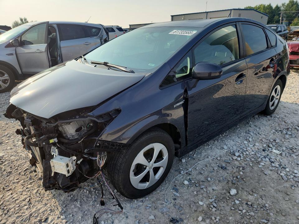 2013 Toyota Prius VIN JTDKN3DU2D1707626 COPART salvage auction — FRONT END, Mi - Certificate Of Title, sold $300 on 2026-07-30 (photo 1)