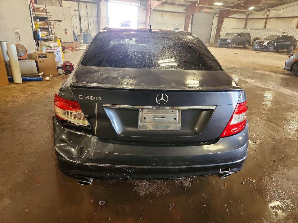 2011 Mercedes-benz C class VIN WDDGF5EB3BR168675 COPART salvage auction — REAR END, Tx - Dealer Only Clean Title (P), sold $525 on 2026-08-14 (photo 6)