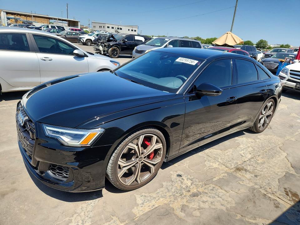 2025 Audi S6 VIN WAUEFBF26SN046315 COPART salvage auction — SIDE, Tx - Certificate Of Title (P), sold $48,250 on 2026-07-13 (photo 1)