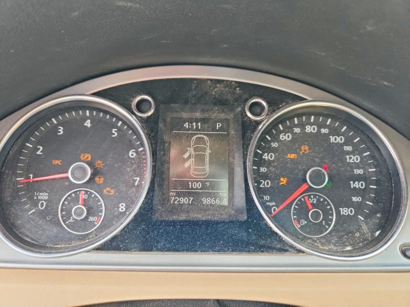 2013 Volkswagen Cc VIN WVWRP7AN4DE514884 COPART salvage auction — FRONT END, NM - CERT OF TITLE-SALVAGE (P), sold $900 on 2026-07-23 (photo 9)