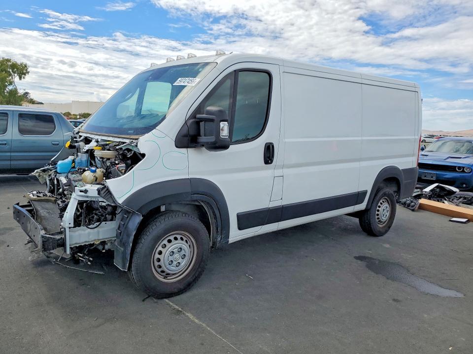 2024 Ram Promaster 1500 VIN 3C6LRVAG3RE147596 COPART salvage auction — FRAME DAMAGE, CA - DIS/DLR/EXP ONLY CLEAN TITLE (P), sold $8,900 on 2026-07-27 (photo 1)