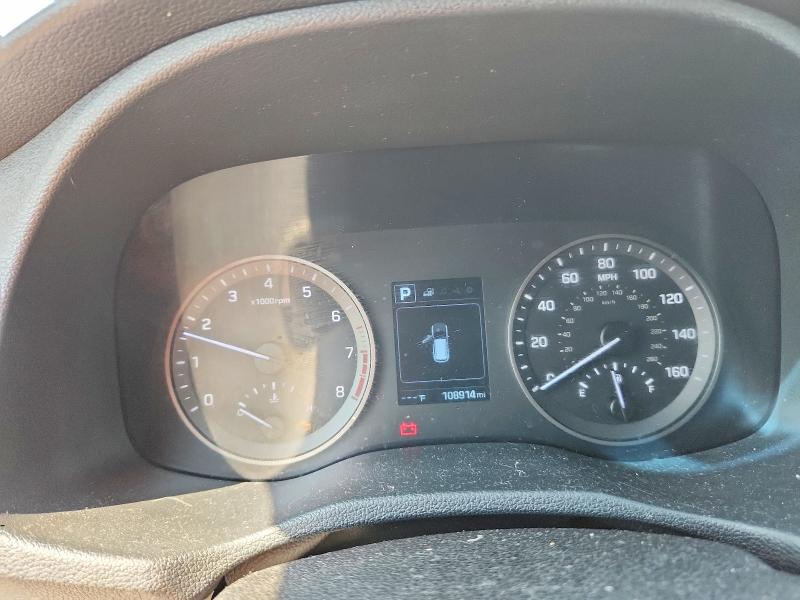 2017 Hyundai Tucson VIN KM8J3CA47HU416836 COPART salvage auction — FRONT END, VA - CERTIFICATE OF TITLE (P), sold $3,150 on 2026-07-28 (photo 9)