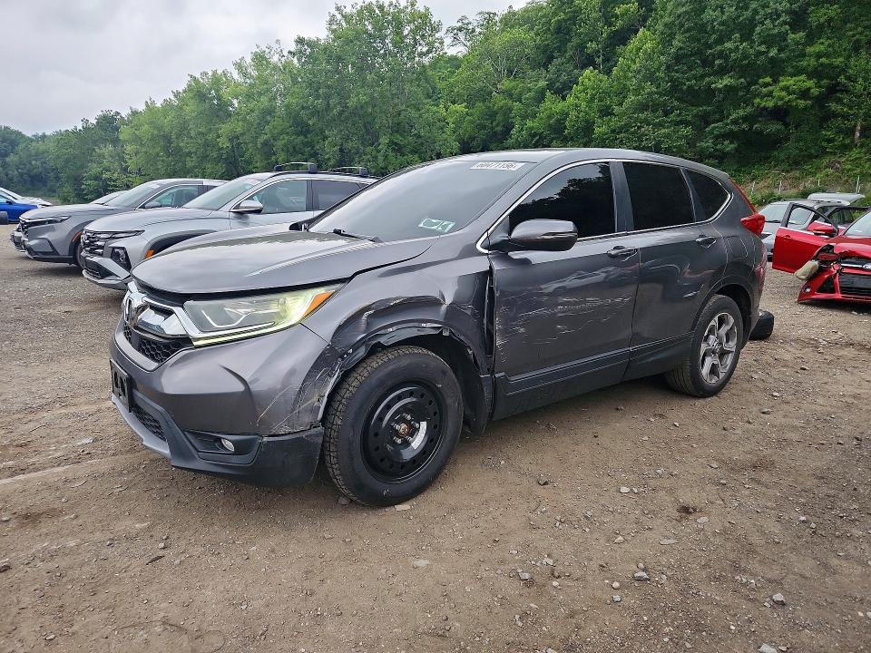 2019 Honda Cr-v VIN JHLRW2H52KX016540 COPART salvage auction — SIDE, NY - MV-907A SALVAGE CERTIFICATE, sold $1,050 on 2026-07-28 (photo 1)