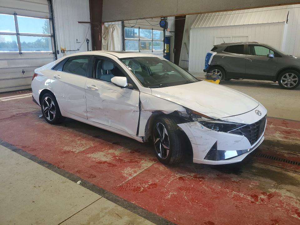2023 Hyundai Elantra VIN KMHLN4AJ9PU090230 COPART salvage auction — SIDE, NY - MV-907A SALVAGE CERTIFICATE, sold $6,400 on 2026-07-20 (photo 4)