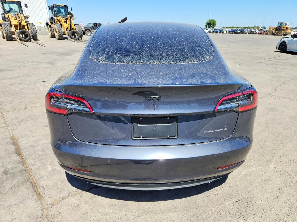 2022 Tesla Model 3 VIN 5YJ3E1EB2NF319634 COPART salvage auction — REAR END, Ca - Salvage Certificate, sold $7,100 on 2026-07-20 (photo 6)