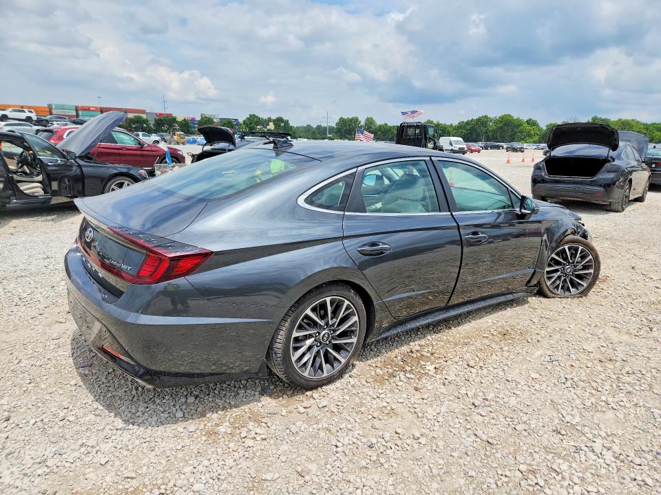 2022 Hyundai Sonata VIN KMHL34J23NA230429 COPART salvage auction — FRONT END, OH - CERT OF TITLE-SALVAGE, sold $4,300 on 2026-07-28 (photo 3)