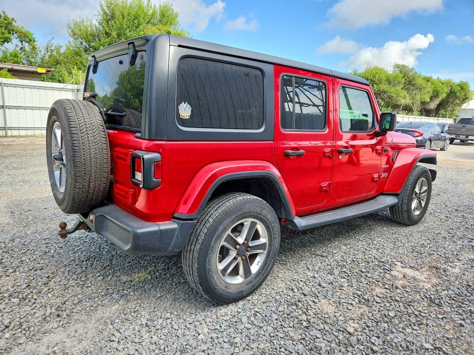 2019 Jeep Wrangler unlimited VIN 1C4HJXEN8KW511307 COPART salvage auction — MINOR DENT/SCRATCHES, TX - CERTIFICATE OF TITLE, sold $14,600 on 2026-07-28 (photo 3)