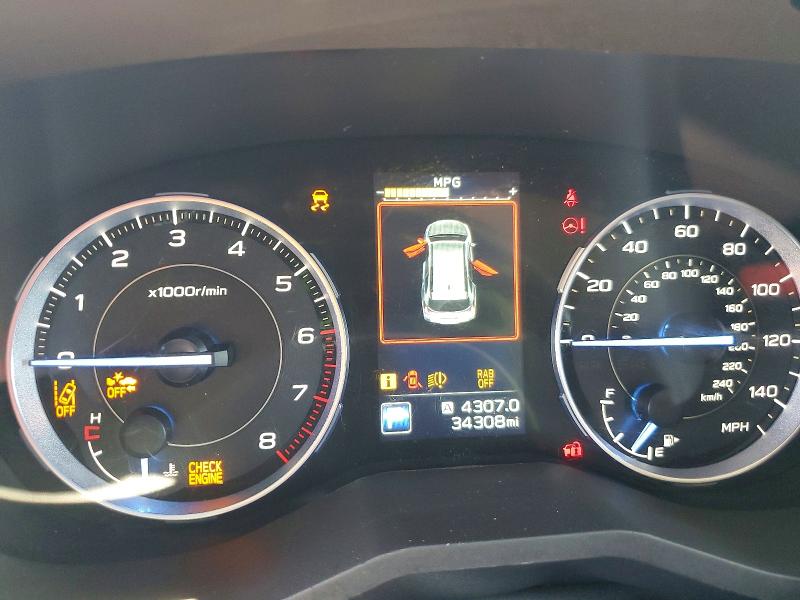 2022 Subaru Ascent VIN 4S4WMARD6N3447427 COPART salvage auction — FRONT END, Fl - Cert Of Title Slvg Rebuildable, sold $9,600 on 2026-08-20 (photo 9)
