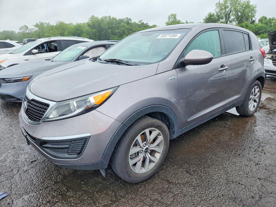 2014 Kia Sportage VIN KNDPBCAC8E7628017 COPART salvage auction — VANDALISM, Ct - Cert Of Title-Salvage, sold $1,475 on 2026-07-24 (photo 1)
