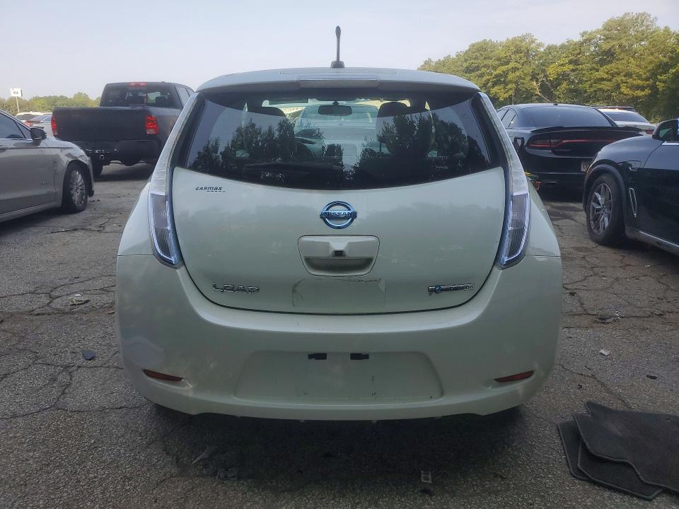 2012 Nissan Leaf VIN JN1AZ0CP8CT026015 COPART salvage auction — FRONT END, Ga - Certificate Of Title, sold $2,700 on 2026-07-31 (photo 6)