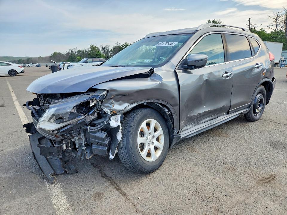 2017 Nissan Rogue VIN JN8AT2MV0HW266662 COPART salvage auction — FRONT END, Ny - Mv-907A Salvage Certificate, sold $475 on 2026-07-27 (photo 1)