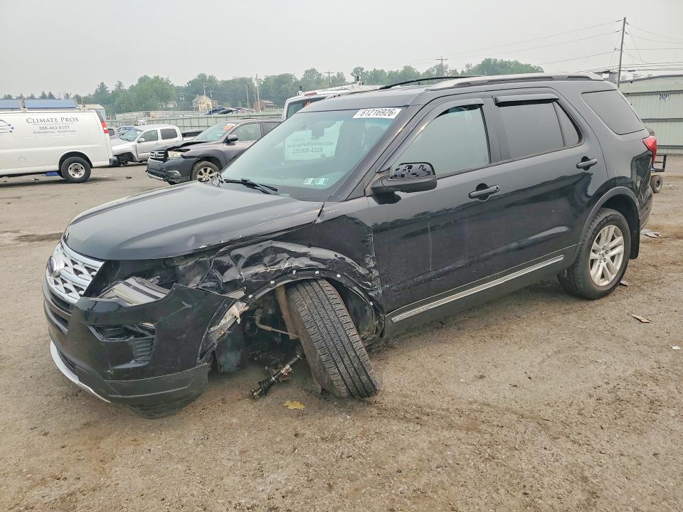 2018 Ford Explorer VIN 1FM5K8D88JGC79653 COPART salvage auction — FRONT END, Pa - Certificate Of Salvage, sold $2,050 on 2026-07-31 (photo 1)