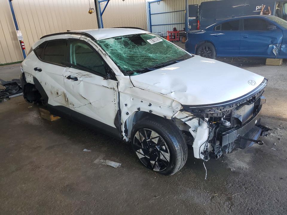 2025 Hyundai Kona VIN KM8HB3AB4SU310674 COPART salvage auction — FRONT END, CA - NON-REPAIRABLE VEHICLE CERT (P), sold $1,200 on 2026-07-20 (photo 4)