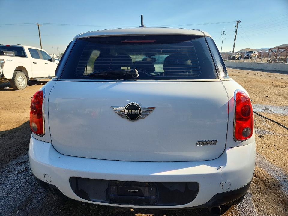 2012 Mini Cooper VIN WMWZB3C50CWM06983 COPART salvage auction — FRONT END, Nm - Cert Of Title-Salvage, sold $625 on 2026-08-20 (photo 6)