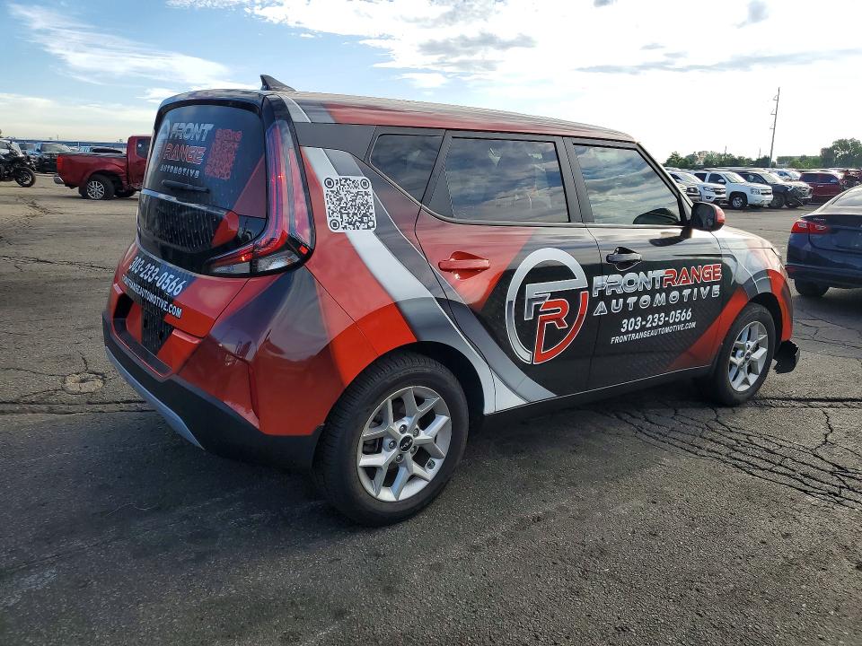 2023 Kia Soul VIN KNDJ23AU8P7895823 COPART salvage auction — FRONT END, Co - Public - Salvage Title, sold $1,100 on 2026-07-28 (photo 3)