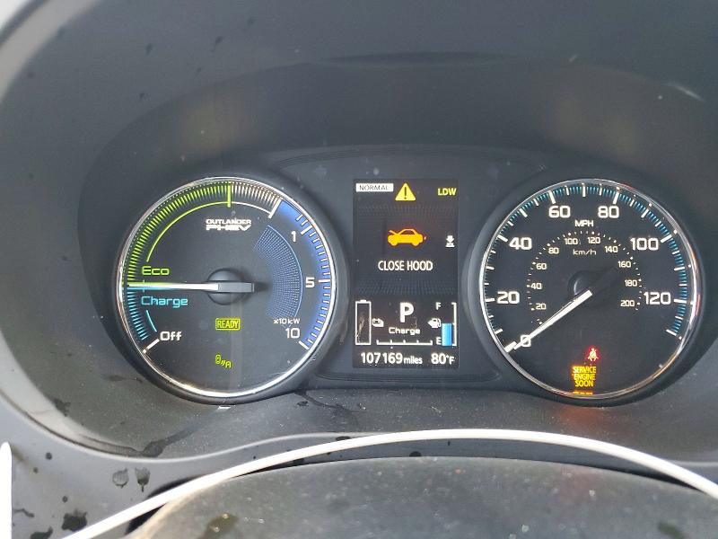 2022 Mitsubishi Outlander VIN JA4J2VA78NZ029198 COPART salvage auction — FRONT END, Ca - Salvage Certificate, sold $6,600 on 2026-08-03 (photo 9)