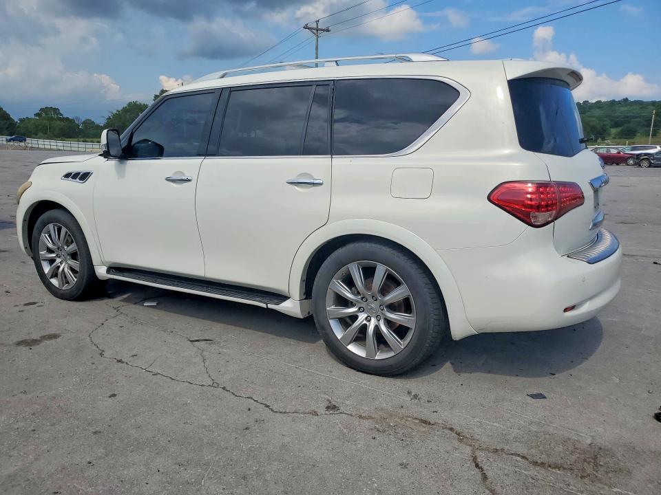 2012 Infiniti Qx56 VIN JN8AZ2NF1C9517718 COPART salvage auction — FRONT END, TN - SALVAGE CERTIFICATE (P), sold $1,200 on 2026-07-22 (photo 2)