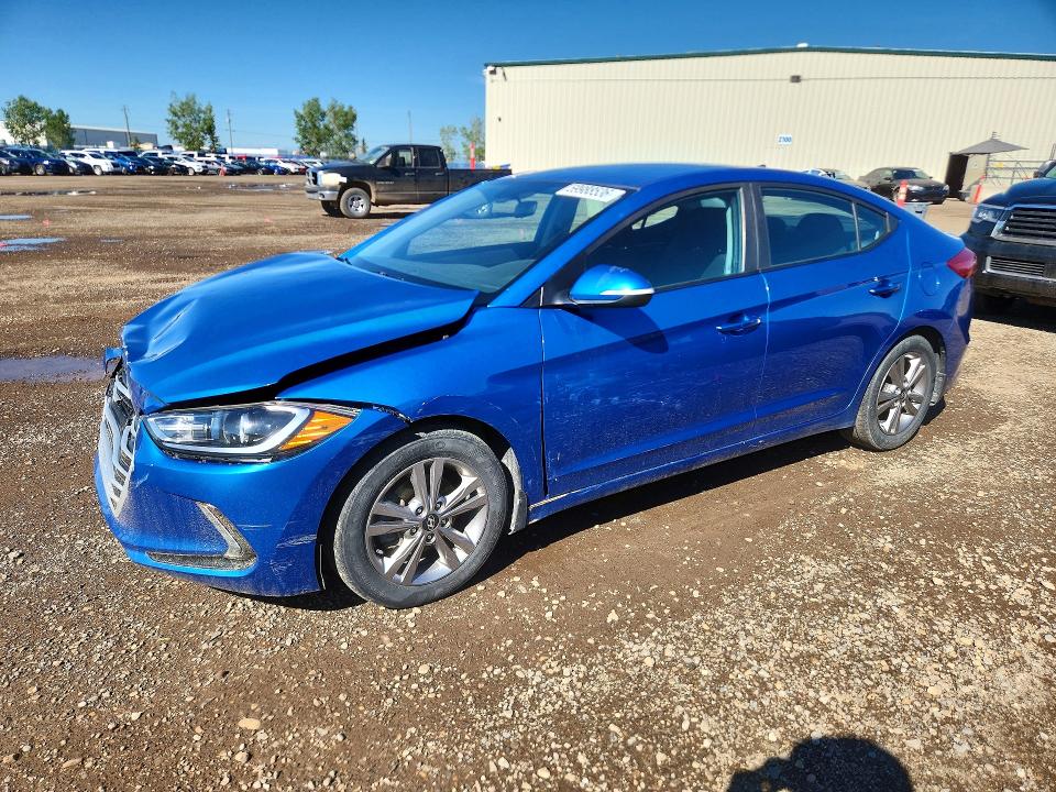 2017 Hyundai Elantra VIN KMHD84LF3HU330734 COPART salvage auction — FRONT END, AB - BOS - SALVAGE, sold $375 on 2026-07-28 (photo 1)