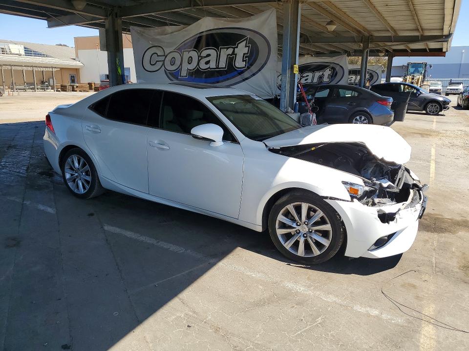 2014 Lexus Is VIN JTHBF1D2XE5035453 COPART salvage auction — FRONT END, CA - SALVAGE CERTIFICATE, sold $2,850 on 2026-07-23 (photo 4)