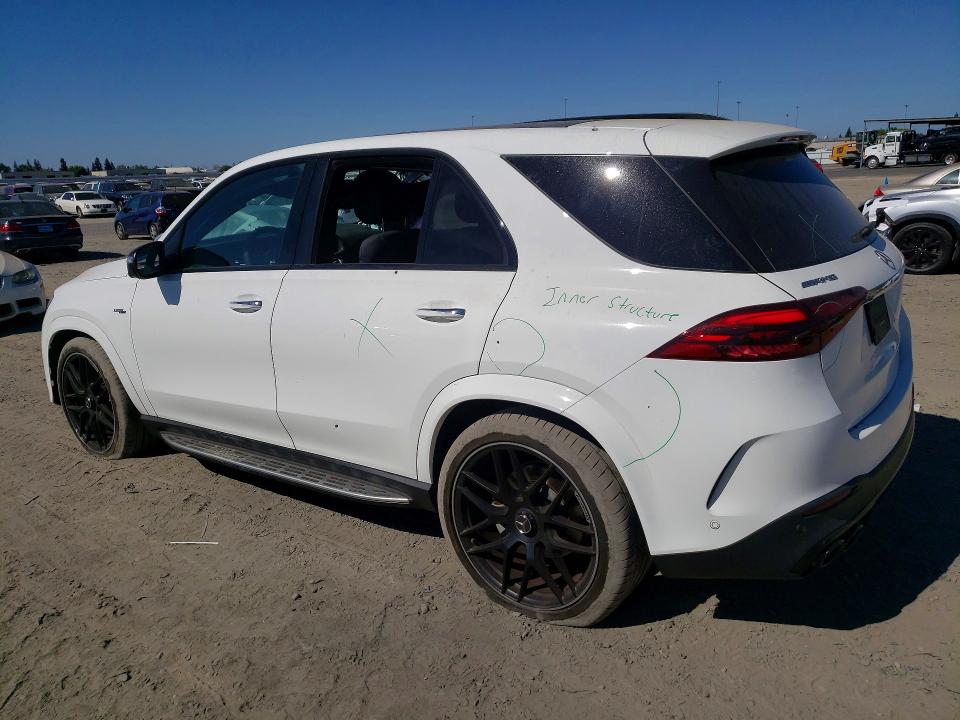 2024 Mercedes-benz Gle VIN 4JGFB6BBXRB250879 COPART salvage auction — VANDALISM, CA - SALVAGE CERTIFICATE, sold $39,250 on 2026-08-20 (photo 2)